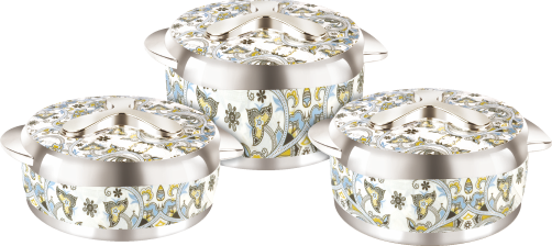 Silver Heritage Insulated Plastic Casserole Set