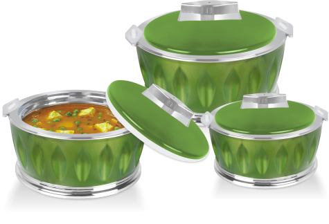 Emerald Steel Insulated Casserole Set