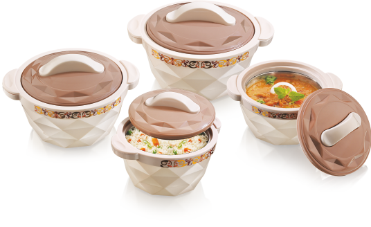 Crystal Insulated Plastic Casserole Set