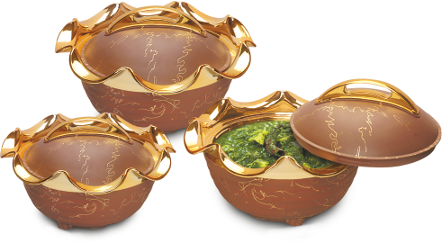 Royal Aura Insulated Plastic Casserole Set