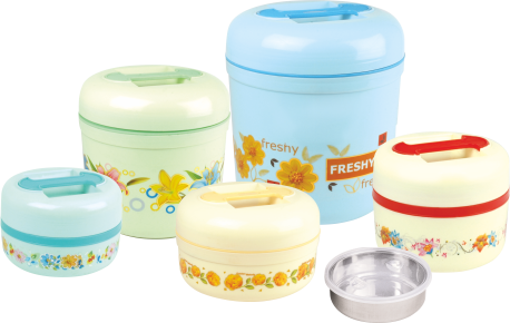 FreshMate Insulated Plastic Food Carrier Set