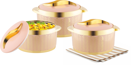 Wave Crown Insulated Plastic Casserole Set
