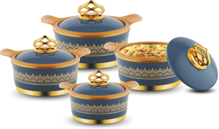Midnight Crown Insulated Plastic Casserole Set