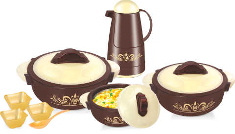 Royal Feast Insulated Casserole & Flask Set